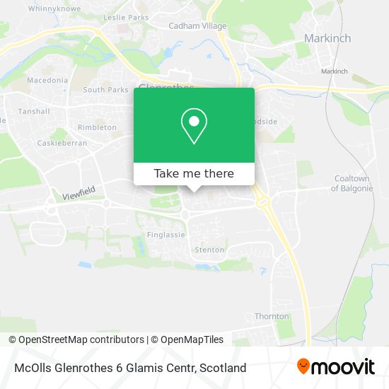 McOlls Glenrothes 6 Glamis Centr map
