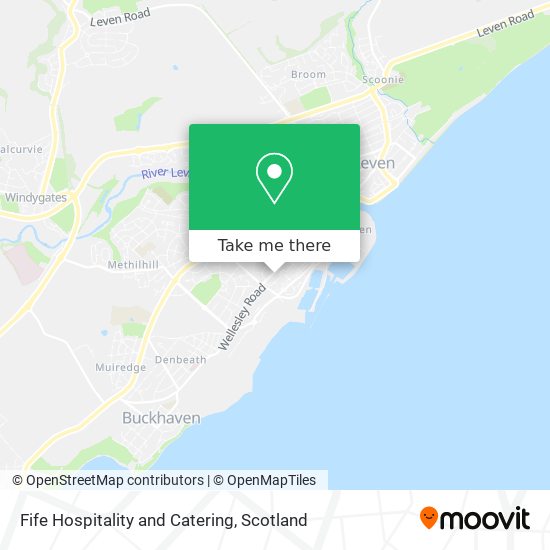 Fife Hospitality and Catering map