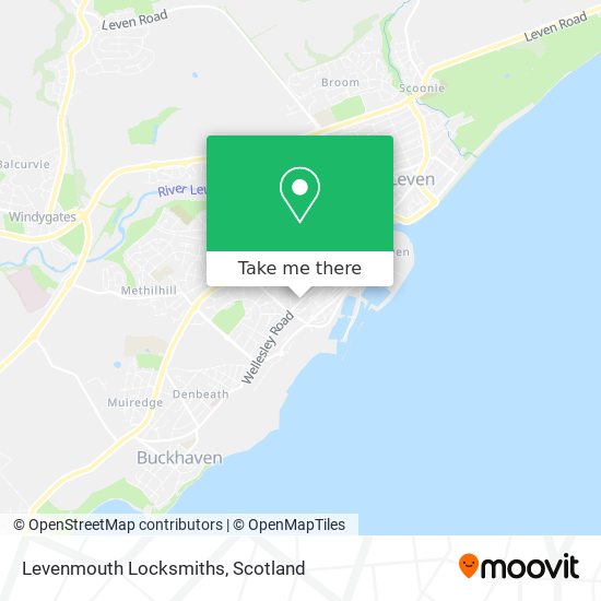 Levenmouth Locksmiths map