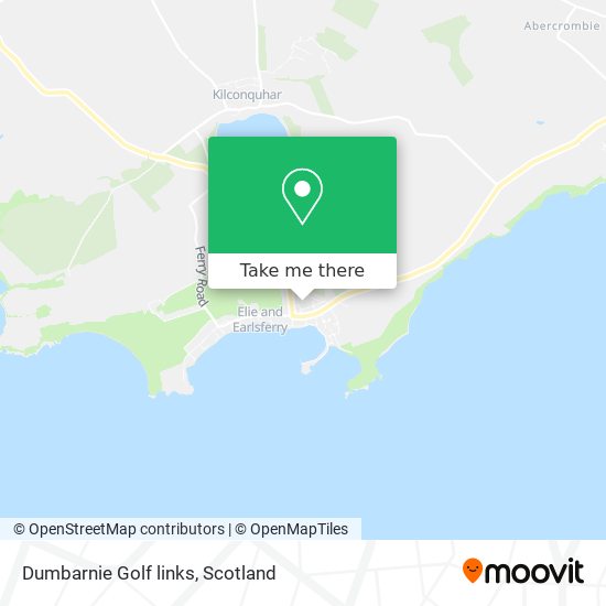 Dumbarnie Golf links map