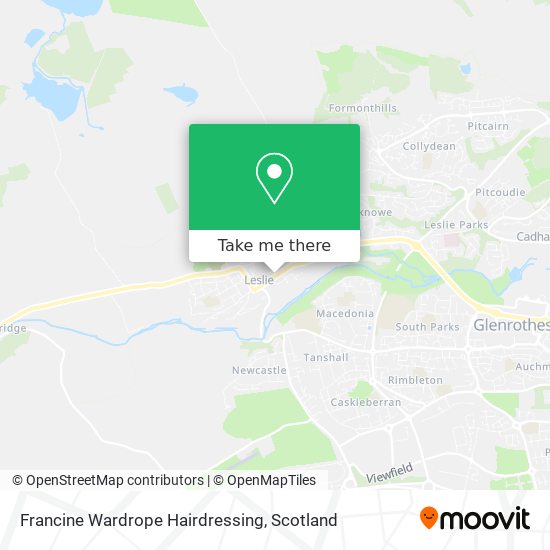 Francine Wardrope Hairdressing map