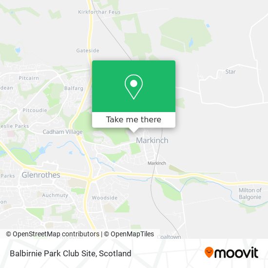 Balbirnie Park Club Site map