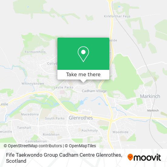 Fife Taekwondo Group Cadham Centre Glenrothes map