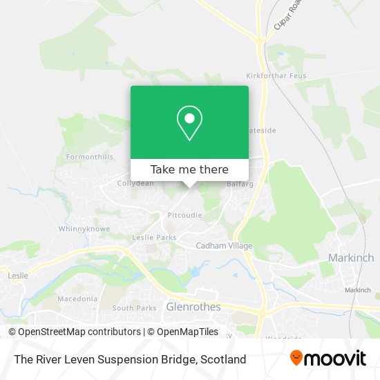The River Leven Suspension Bridge map