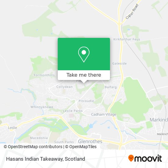 Hasans Indian Takeaway map