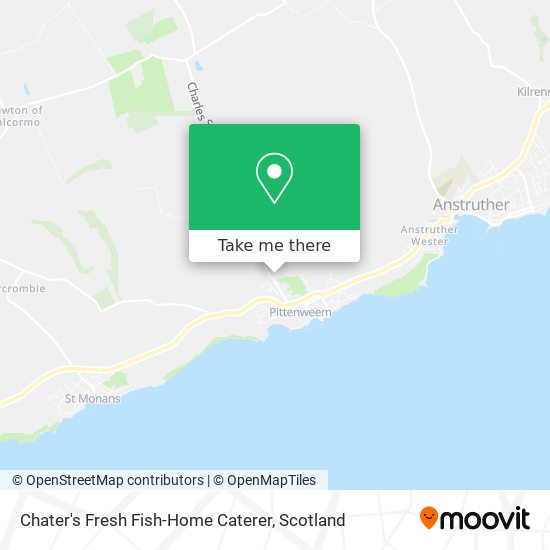 Chater's Fresh Fish-Home Caterer map