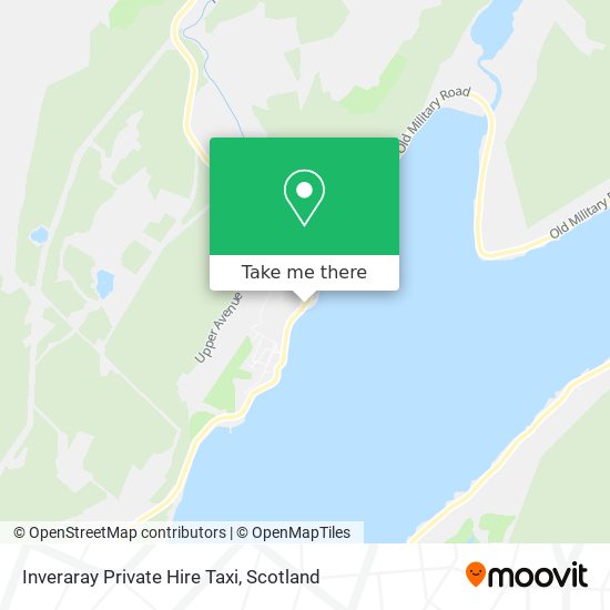 Inveraray Private Hire Taxi map