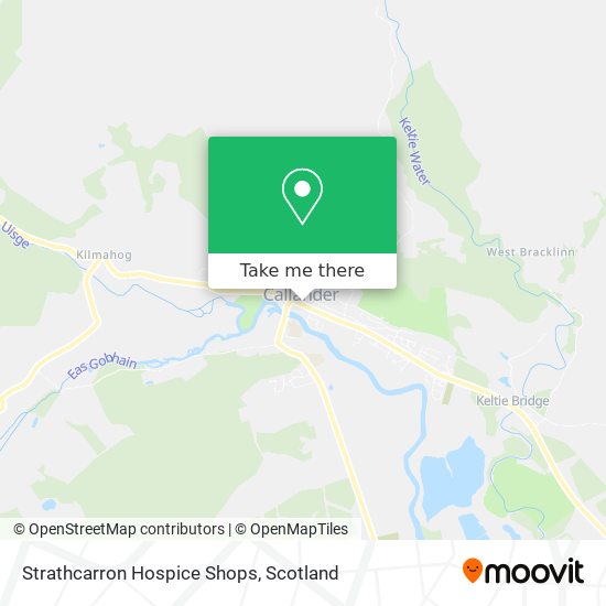 Strathcarron Hospice Shops map