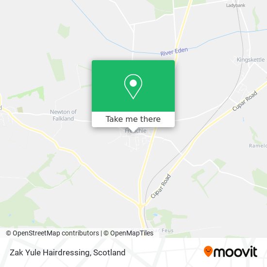 Zak Yule Hairdressing map