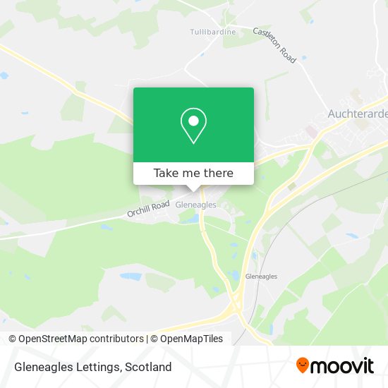Gleneagles Lettings map