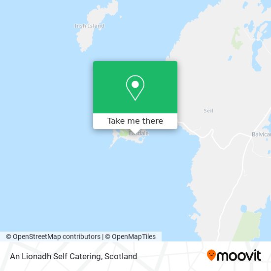 An Lionadh Self Catering map