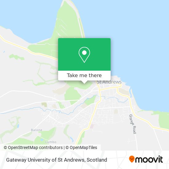 Gateway University of St Andrews map