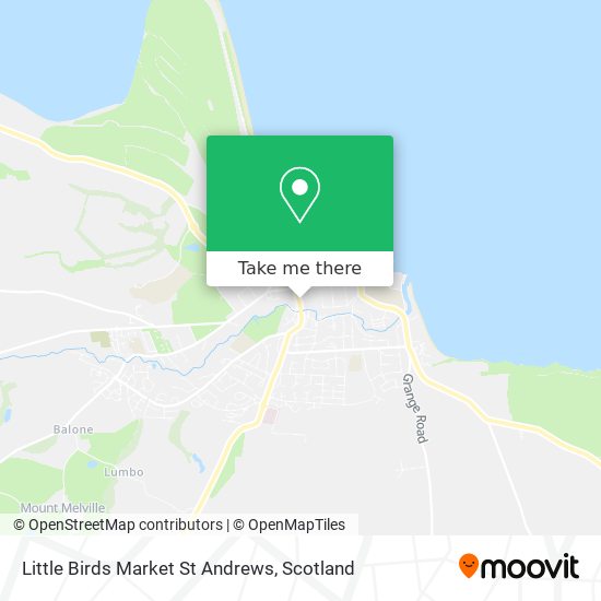 Little Birds Market St Andrews map