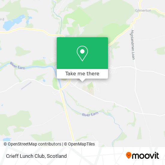 Crieff Lunch Club map