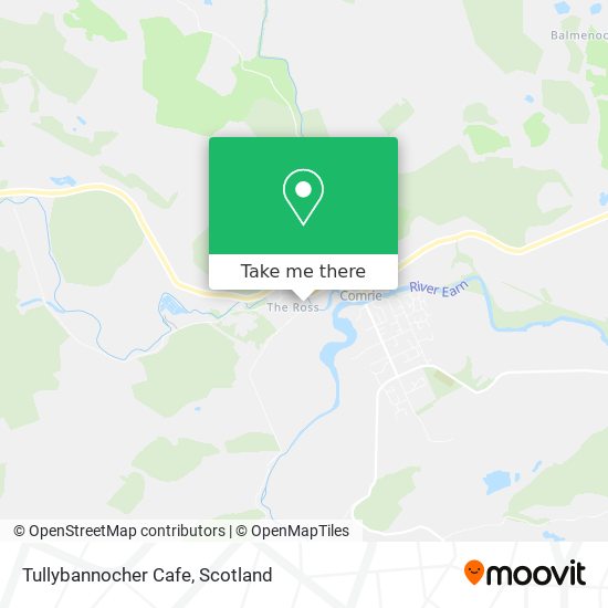 Tullybannocher Cafe map