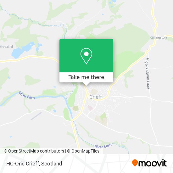 HC-One Crieff map