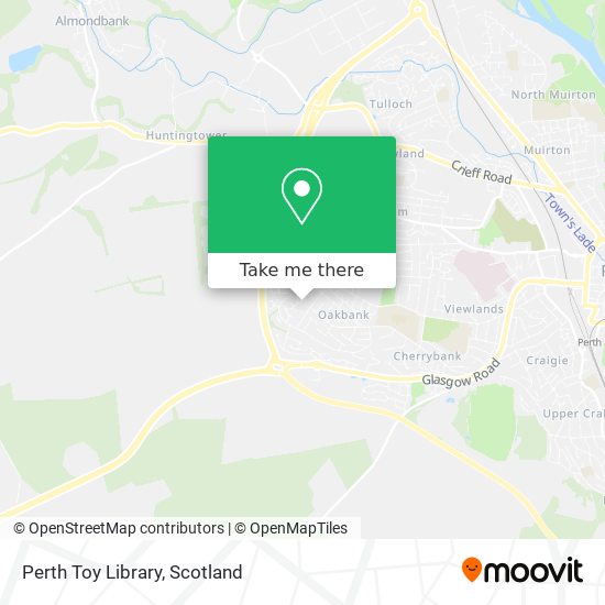 Perth Toy Library map