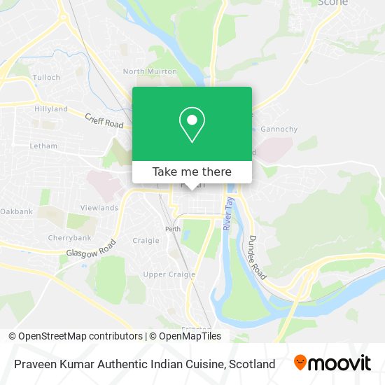 Praveen Kumar Authentic Indian Cuisine map