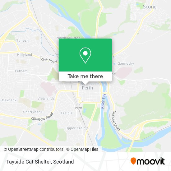 Tayside Cat Shelter map