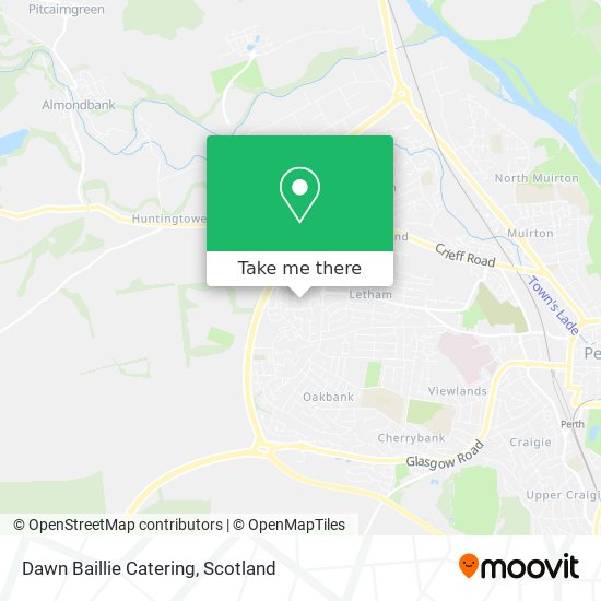 Dawn Baillie Catering map