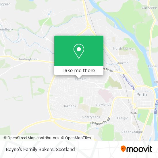 Bayne's Family Bakers map
