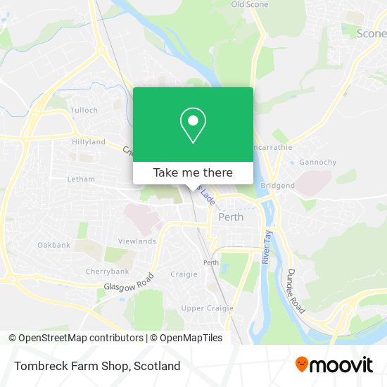 Tombreck Farm Shop map