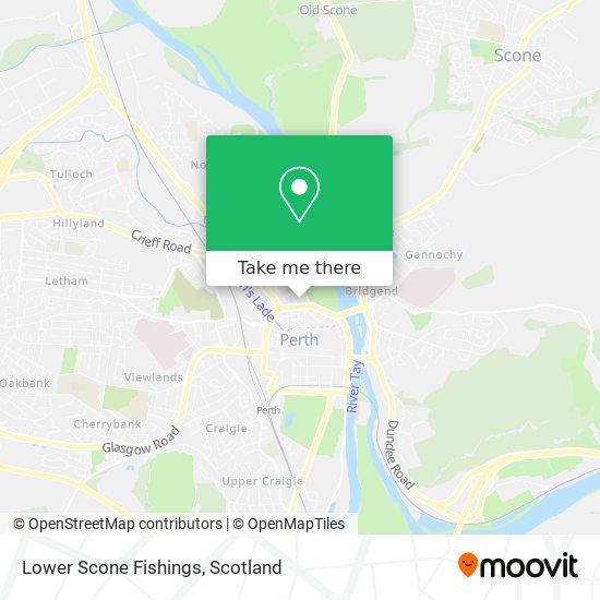 Lower Scone Fishings map