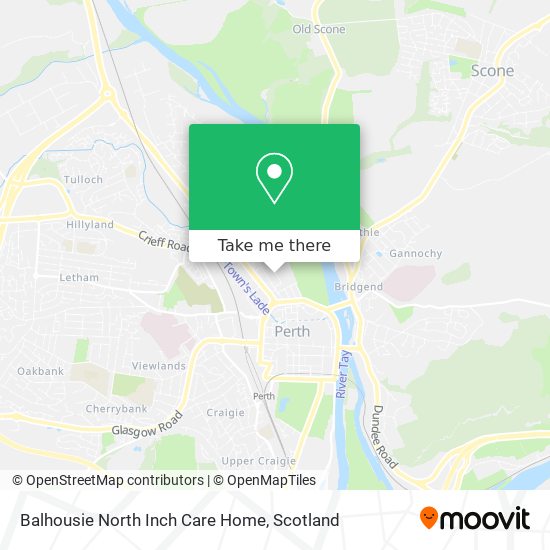 Balhousie North Inch Care Home map
