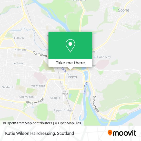 Katie Wilson Hairdressing map