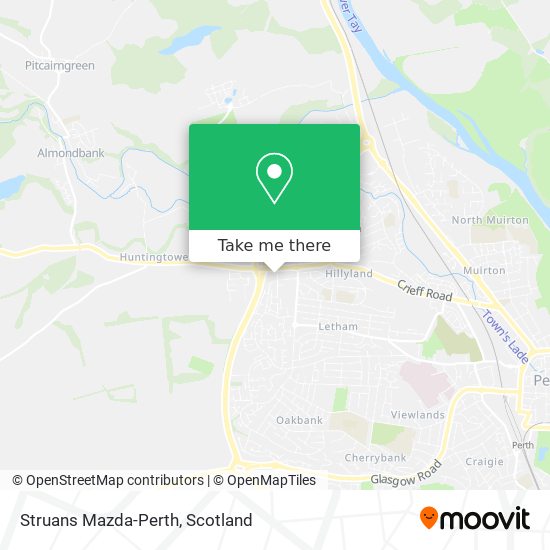 Struans Mazda-Perth map