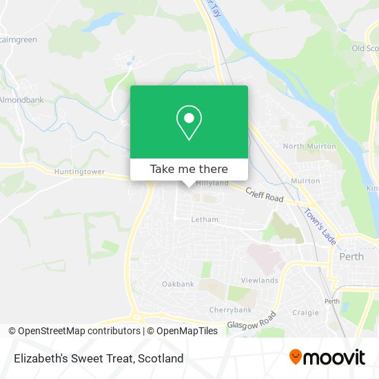 Elizabeth's Sweet Treat map