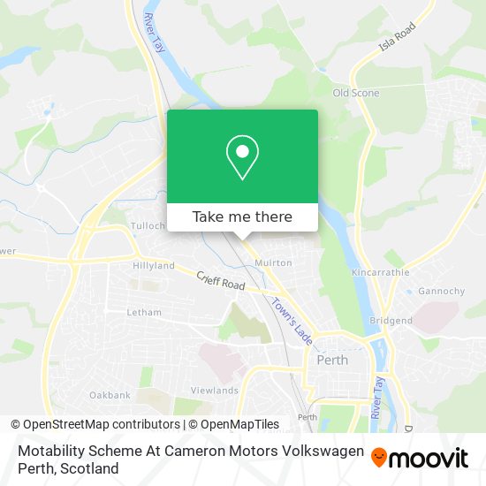 Motability Scheme At Cameron Motors Volkswagen Perth map