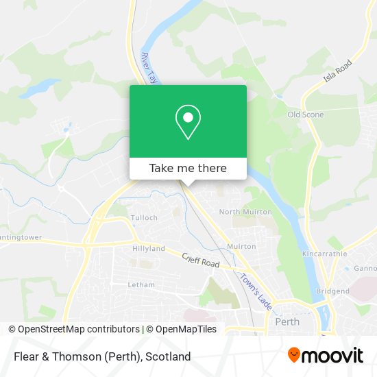 Flear & Thomson (Perth) map