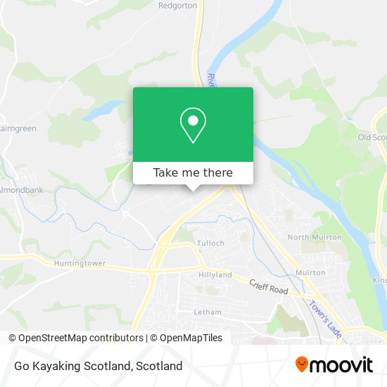 Go Kayaking Scotland map