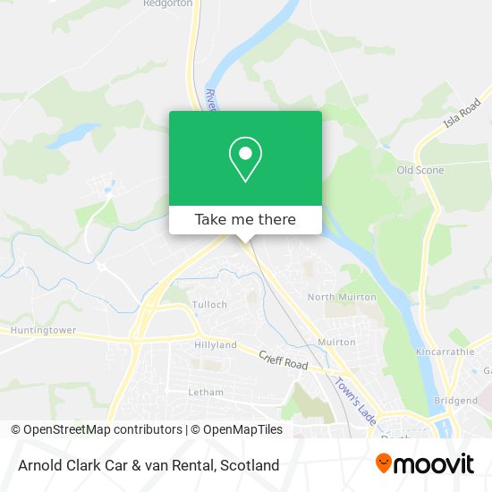 Arnold Clark Car & van Rental map