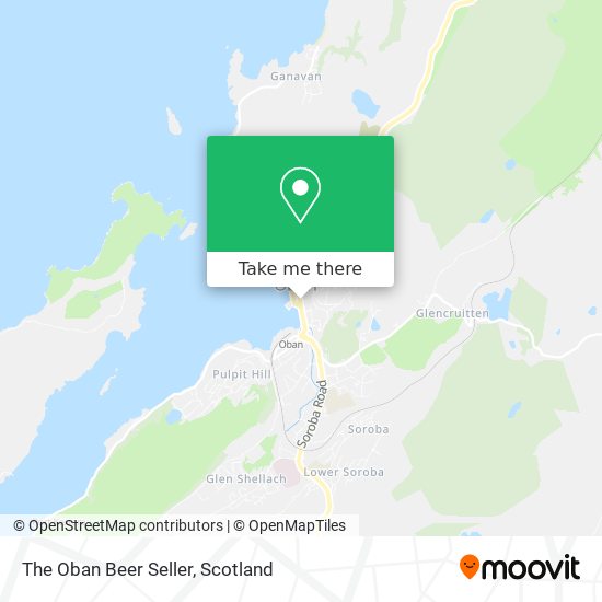 The Oban Beer Seller map