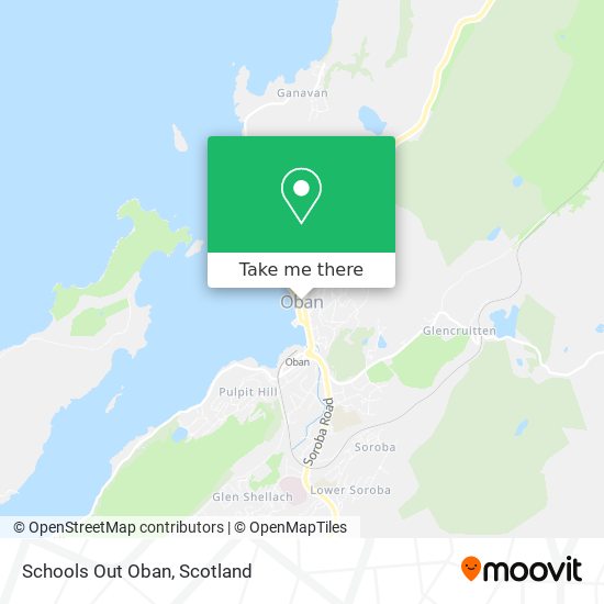 Schools Out Oban map