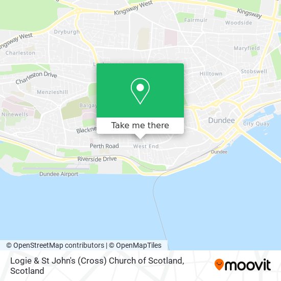 Logie & St John's (Cross) Church of Scotland map