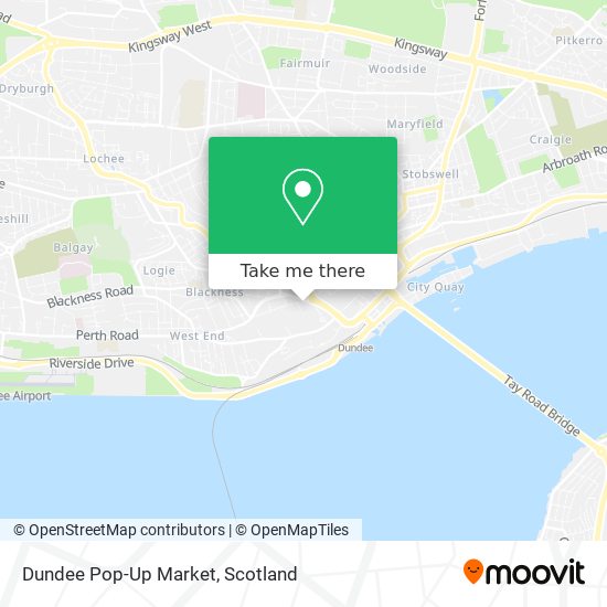 Dundee Pop-Up Market map