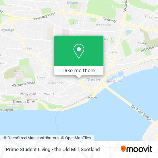 Prime Student Living - the Old Mill map