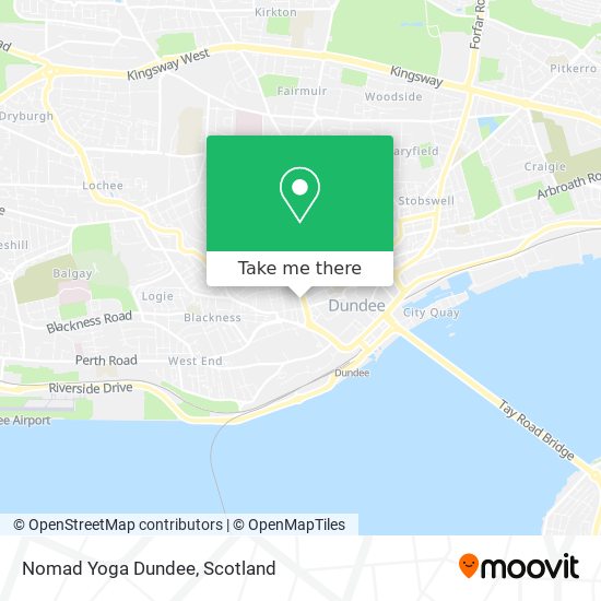 Nomad Yoga Dundee map