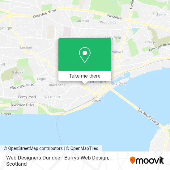 Web Designers Dundee - Barrys Web Design map