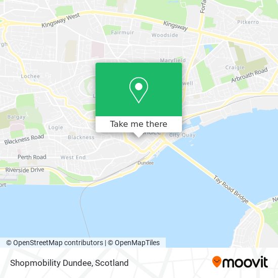 Shopmobility Dundee map
