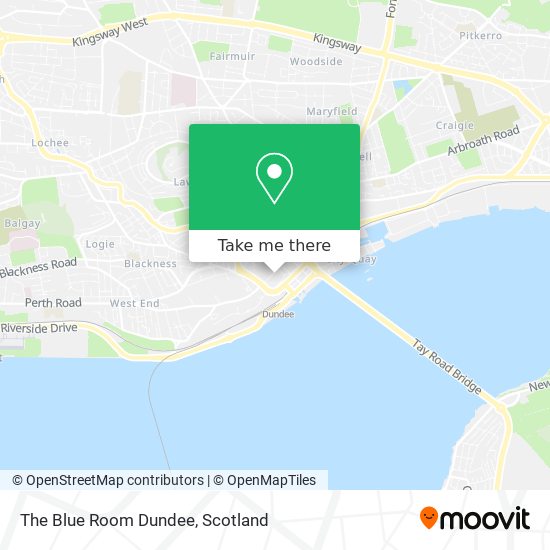 The Blue Room Dundee map