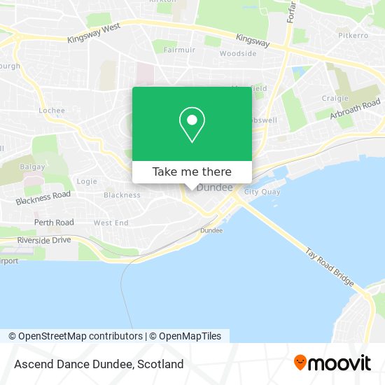 Ascend Dance Dundee map