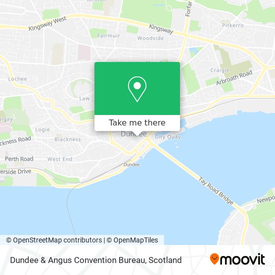 Dundee & Angus Convention Bureau map