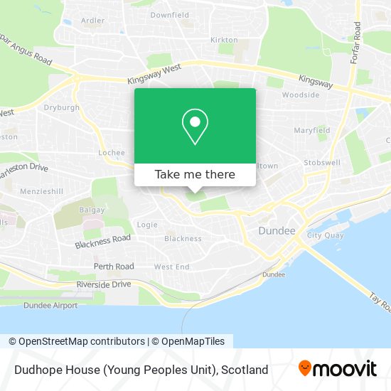 Dudhope House (Young Peoples Unit) map