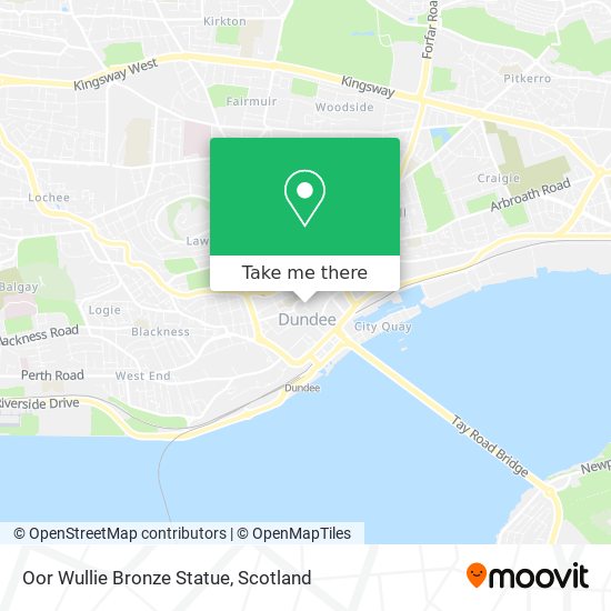 Oor Wullie Bronze Statue map