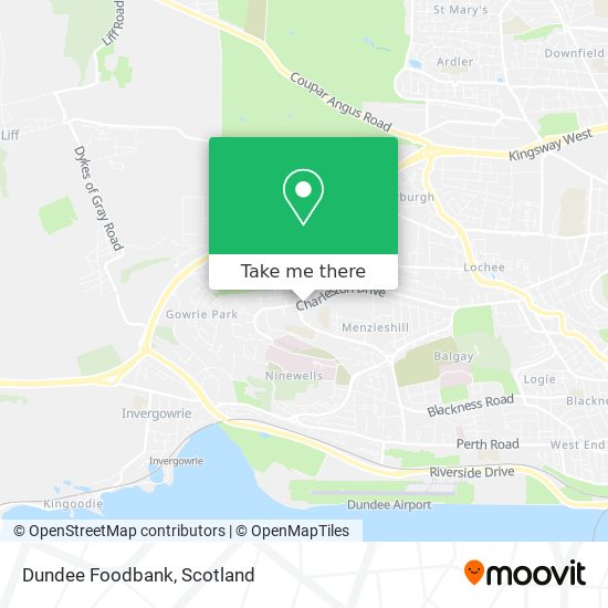Dundee Foodbank map