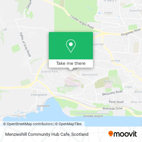 Menzieshill Community Hub Cafe map
